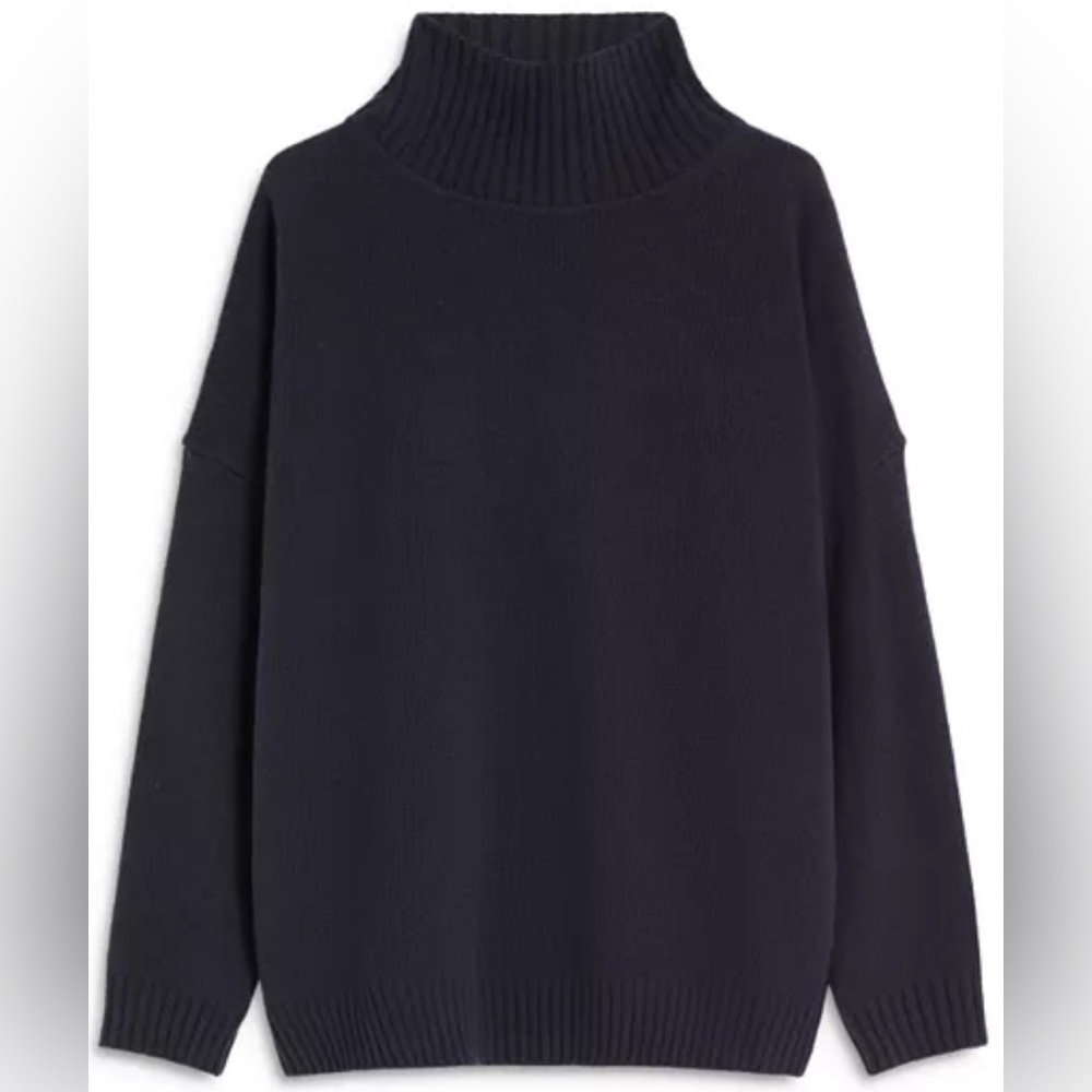 Weekend Max Mara Borgia wool sweater navy NWT